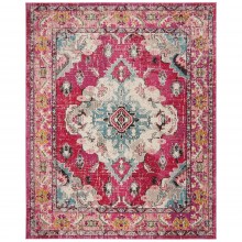 Pink-Multi-Rug-Medallion-Distressed-Design-15